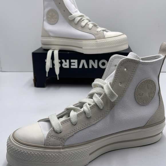 Converse WMNS CTAS LIFT HI
WHITE/VAPOROUS GRAY/LIGHT GOLD A09774C Platforms Snkr - Picture 13 of 16